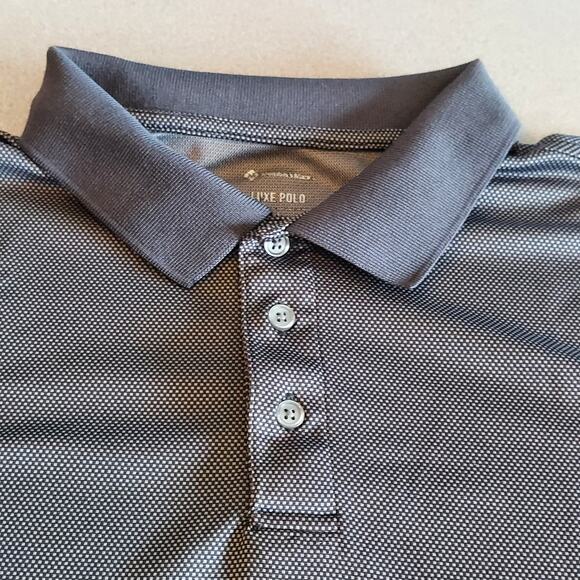 Member's Mark Luxe Polo Shirt Mens Large Gray Light Weight Top - Picture 3 of 6